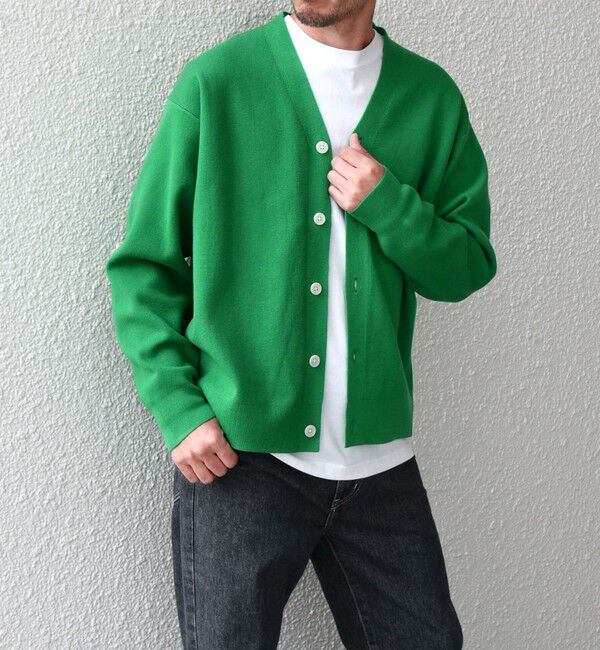 SHIPS any「SHIPS any: 〈手洗い可能〉 ハーフミラノリブ Vネック ニット カーディガン◇」|カーディガン|