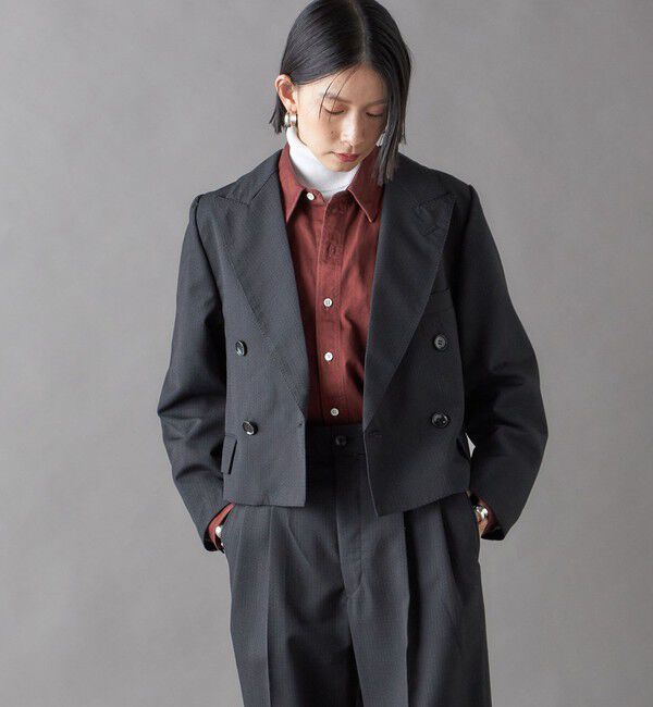 SHIPS for women「SHIPS NINE CASE:ショート ジャケット」|テーラードジャケット|