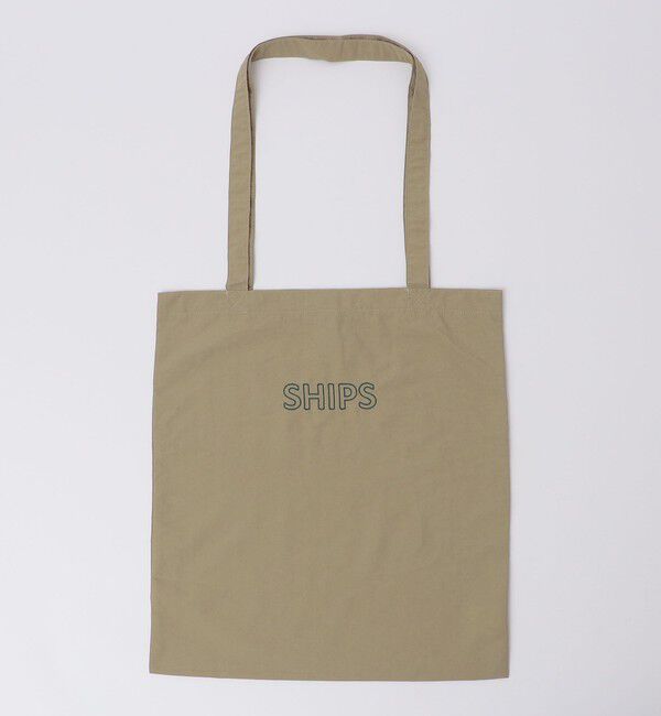 SHIPS「【WEB限定】SHIPS: パッカブル ナイロン SHIPSロゴ エンブロイダリー トート バッグ」|トートバッグ|