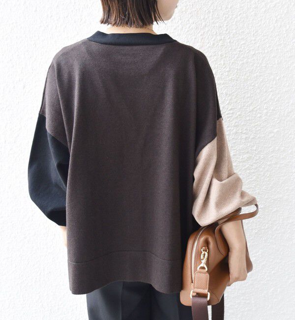 SHIPS for women「【WEB限定】〈手洗い可能〉配色 ポケット カーディガン」|カーディガン|