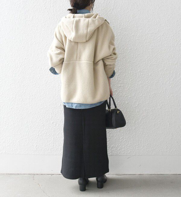 SHIPS any「SHIPS any:〈洗濯機可能〉ボア フリース フード ブルゾン パーカー」|パーカー|