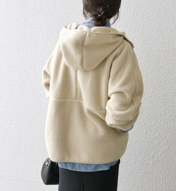 SHIPS any「SHIPS any:〈洗濯機可能〉ボア フリース フード ブルゾン パーカー」|パーカー|