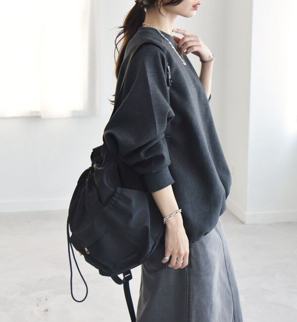 quaranciel「quaranciel:〈洗濯機可能〉ポンチ ドロスト ルーズ プルオーバー」|スウェット・ジャージ|