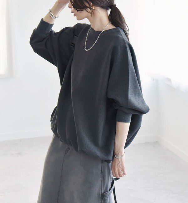 quaranciel「quaranciel:〈洗濯機可能〉ポンチ ドロスト ルーズ プルオーバー」|スウェット・ジャージ|