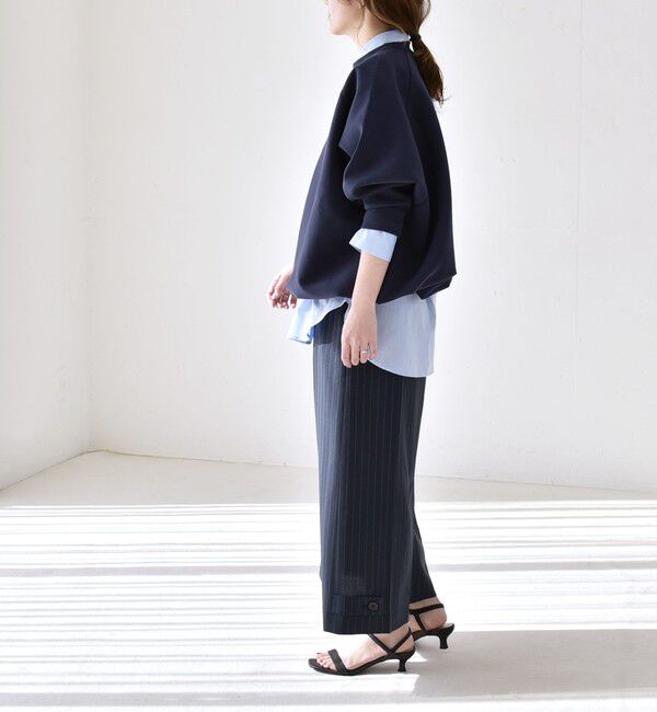 quaranciel「quaranciel:〈洗濯機可能〉ポンチ ドロスト ルーズ プルオーバー」|スウェット・ジャージ|