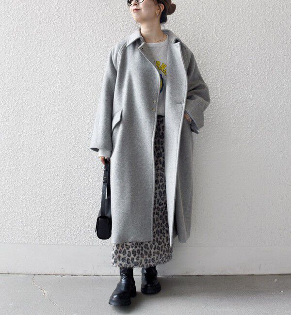 SHIPS any「SHIPS any: バルマカーン コクーン コート 25AW」|ステンカラーコート|