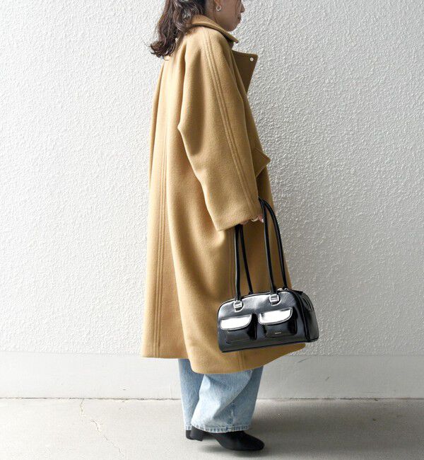 SHIPS any「SHIPS any: バルマカーン コクーン コート 25AW」|ステンカラーコート|