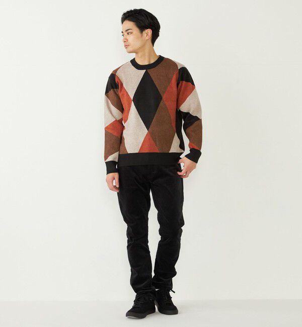 SHIPS Colors 「SHIPS Colors:〈洗濯機可能〉総柄 ジャカード ニット」|ニット・セーター|