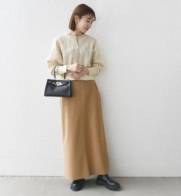 SHIPS any「《一部追加予約》SHIPS any:〈手洗い可能〉ジャカード バンピー コンパクト カーディガン」|カーディガン|