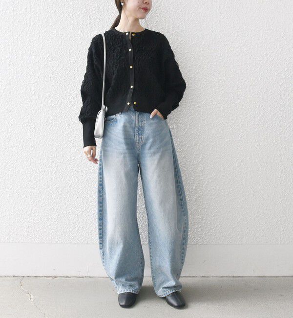 SHIPS any「《一部追加予約》SHIPS any:〈手洗い可能〉ジャカード バンピー コンパクト カーディガン」|カーディガン|