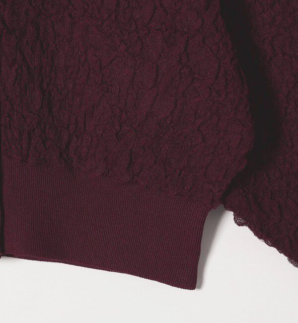 SHIPS any「《一部追加予約》SHIPS any:〈手洗い可能〉ジャカード バンピー コンパクト カーディガン」|カーディガン|