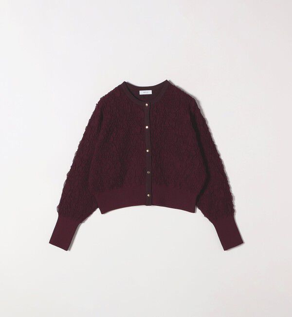 SHIPS any「《一部追加予約》SHIPS any:〈手洗い可能〉ジャカード バンピー コンパクト カーディガン」|カーディガン|