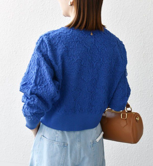 SHIPS any「《一部追加予約》SHIPS any:〈手洗い可能〉ジャカード バンピー コンパクト カーディガン」|カーディガン|