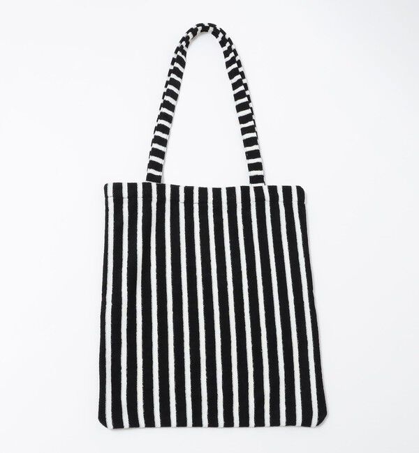 SHIPS「【WEB限定】SHIPS: パイル ストライプ SHIPSロゴ エンブロイダリー トート バッグ」|トートバッグ|