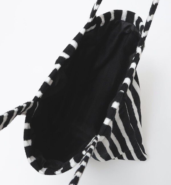 SHIPS「【WEB限定】SHIPS: パイル ストライプ SHIPSロゴ エンブロイダリー トート バッグ」|トートバッグ|