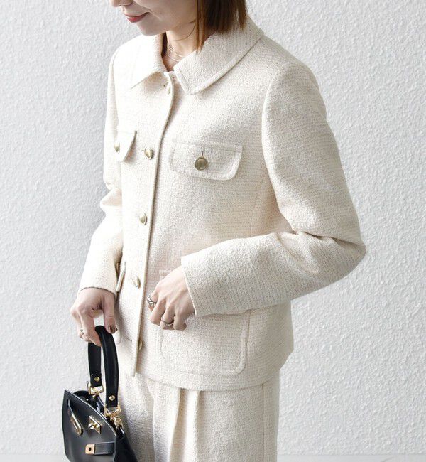 SHIPS any「SHIPS any: ツイード シングル ポケット ジャケット［NAVY BLUE］」|その他|