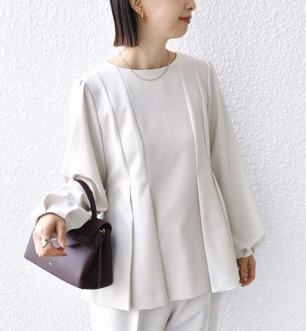 SHIPS for women「ダブル クロス ブラウス（セレモニー対応可）」|シャツ・ブラウス|