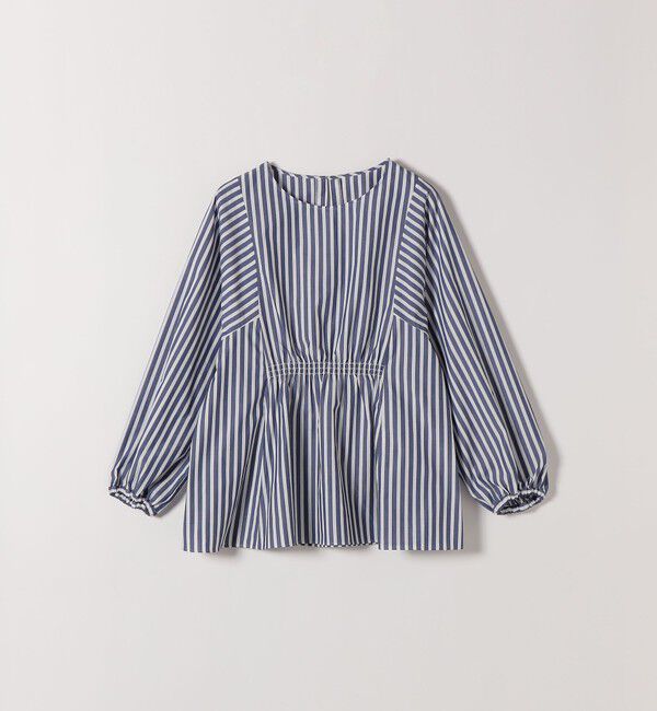 SHIPS any「SHIPS any:〈洗濯機可能〉REPREVE ギャザー パフシャツ ブラウス」|シャツ・ブラウス|