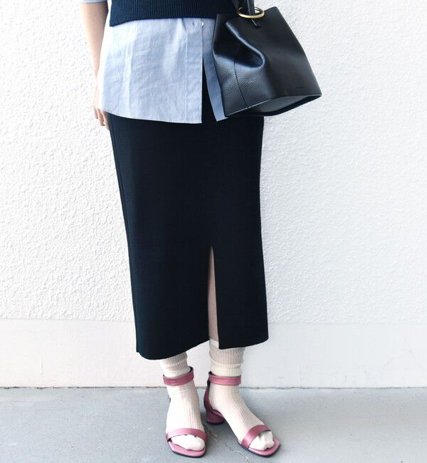 SHIPS for women「〈手洗い可能〉前後 2WAY リブ ニット スカート」|スカート|