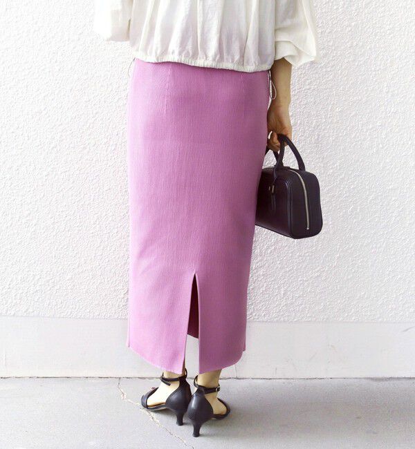 SHIPS for women「〈手洗い可能〉前後 2WAY リブ ニット スカート」|スカート|