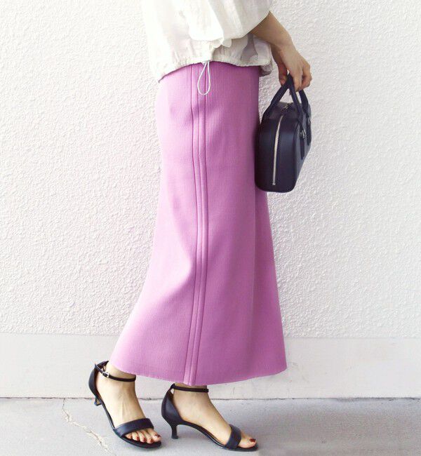 SHIPS for women「〈手洗い可能〉前後 2WAY リブ ニット スカート」|スカート|