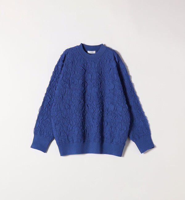 SHIPS any「《一部追加予約》SHIPS any:〈手洗い可能〉ジャカード バンピー クルーネック プルオーバー」|ニット・セーター|