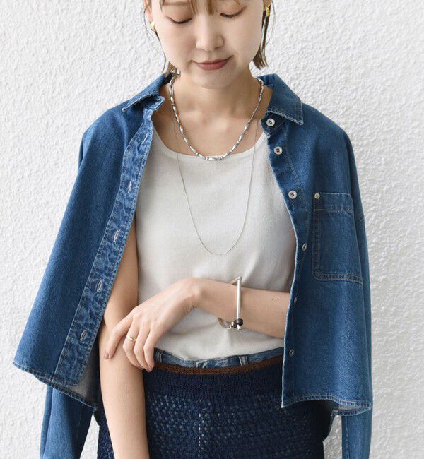 SHIPS for women「〈洗濯機可能〉2WAY ラメ タンクトップ」|タンクトップ|