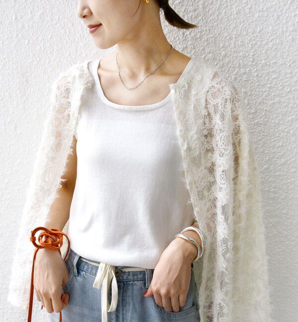 SHIPS for women「〈洗濯機可能〉2WAY ラメ タンクトップ」|タンクトップ|