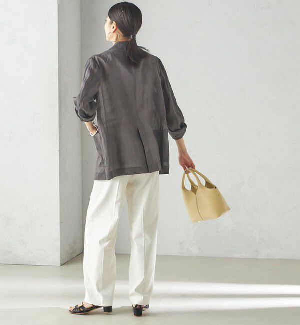 SHIPS for women「〈手洗い可能〉ラミー 4 シアー ジャケット」|テーラードジャケット|