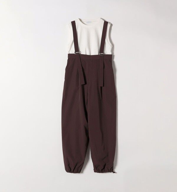 SHIPS any「SHIPS any:〈洗濯機可能〉ドロスト ワイド サロペット &times; ノースリーブ TEE セット」|その他|