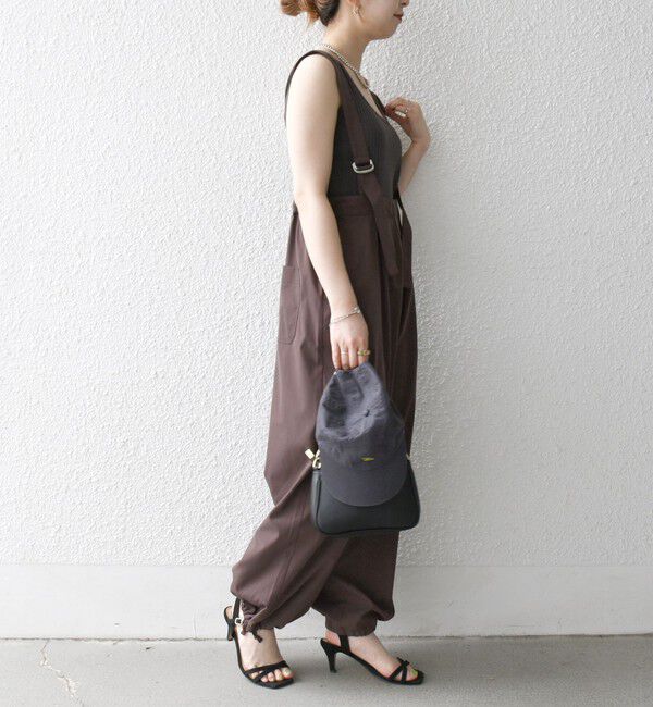 SHIPS any「SHIPS any:〈洗濯機可能〉ドロスト ワイド サロペット &times; ノースリーブ TEE セット」|その他|