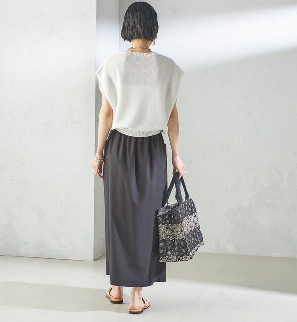 SHIPS for women「〈手洗い可能〉ポリエステル 麻 スキッパー プルオーバー」|プルオーバー|