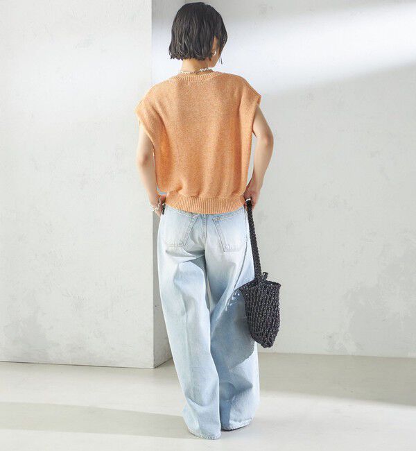 SHIPS for women「〈手洗い可能〉ポリエステル 麻 スキッパー プルオーバー」|プルオーバー|