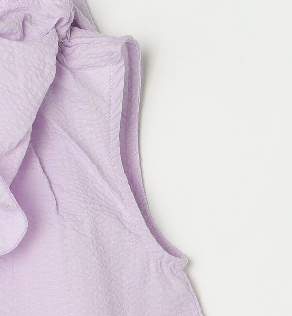 SHIPS any「SHIPS any: シアサッカー フリルカラー ノースリーブ ワンピース <KIDS>」|ワンピース|