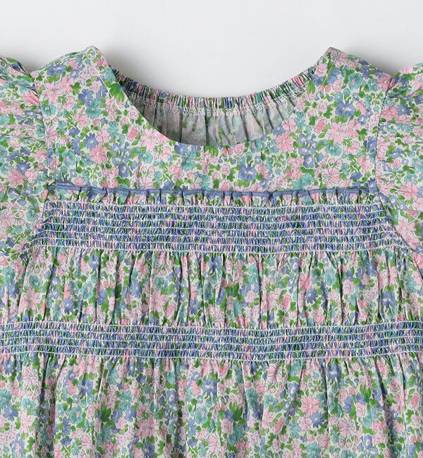 SHIPS Colors 「SHIPS Colors:90～140cm /〈洗濯機可能〉スモッキング フラワー ワンピース◇」|ワンピース|