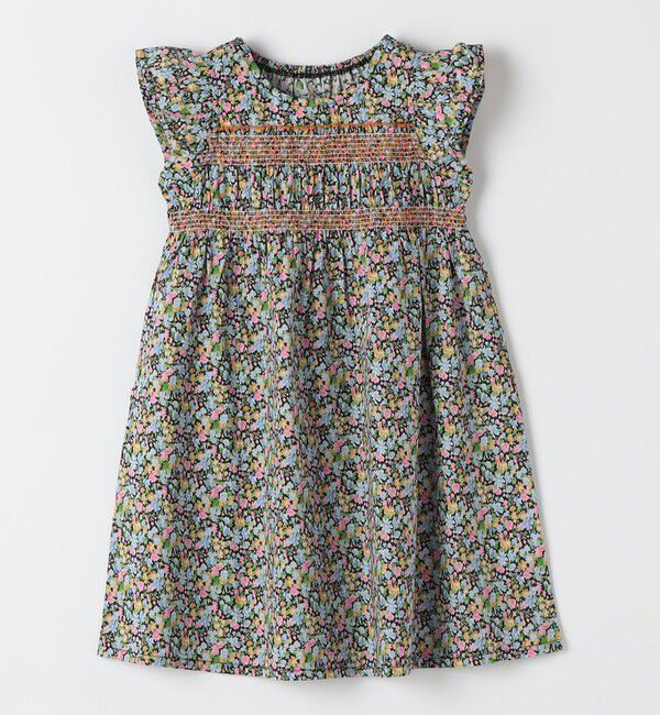 SHIPS Colors 「SHIPS Colors:90～140cm /〈洗濯機可能〉スモッキング フラワー ワンピース◇」|ワンピース|