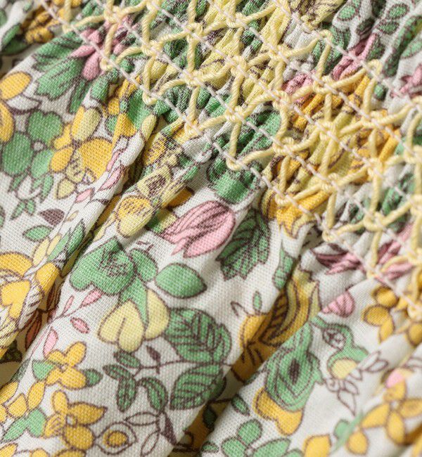 SHIPS Colors 「SHIPS Colors:90～140cm /〈洗濯機可能〉スモッキング フラワー ワンピース◇」|ワンピース|