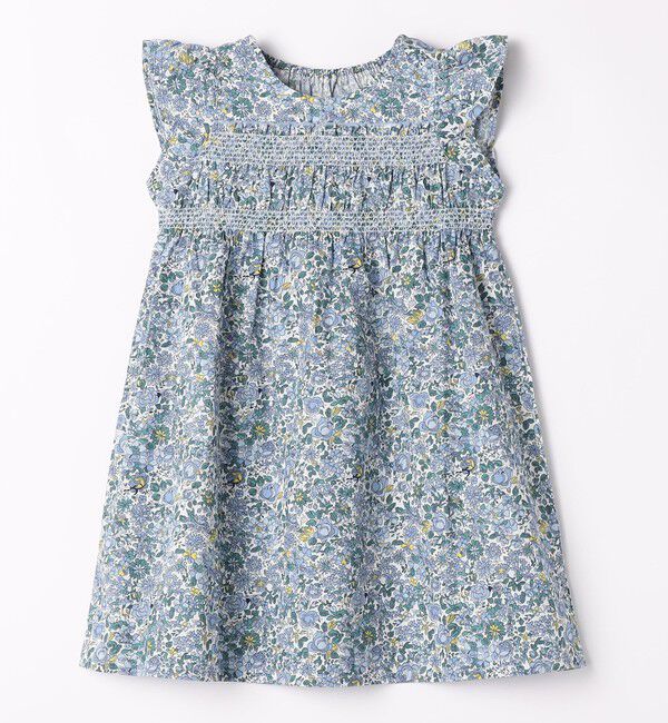 SHIPS Colors 「SHIPS Colors:90～140cm /〈洗濯機可能〉スモッキング フラワー ワンピース◇」|ワンピース|