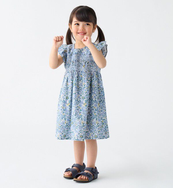 SHIPS Colors 「SHIPS Colors:90～140cm /〈洗濯機可能〉スモッキング フラワー ワンピース◇」|ワンピース|