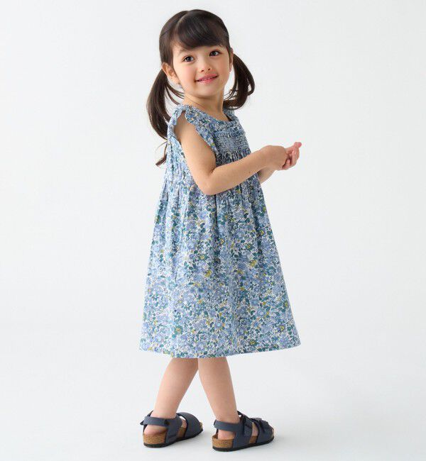 SHIPS Colors 「SHIPS Colors:90～140cm /〈洗濯機可能〉スモッキング フラワー ワンピース◇」|ワンピース|