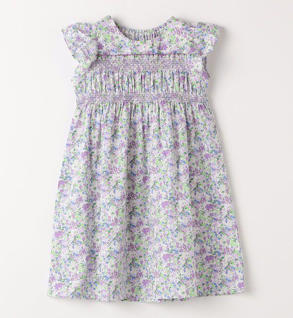 SHIPS Colors 「SHIPS Colors:90～140cm /〈洗濯機可能〉スモッキング フラワー ワンピース◇」|ワンピース|