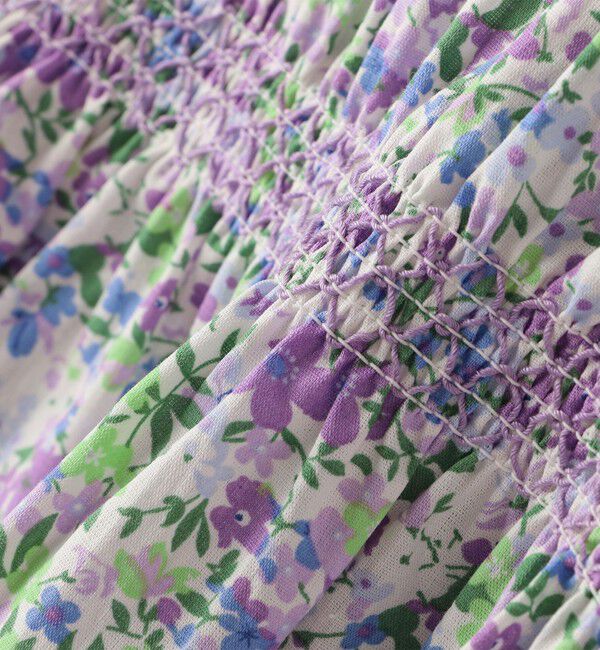 SHIPS Colors 「SHIPS Colors:90～140cm /〈洗濯機可能〉スモッキング フラワー ワンピース◇」|ワンピース|