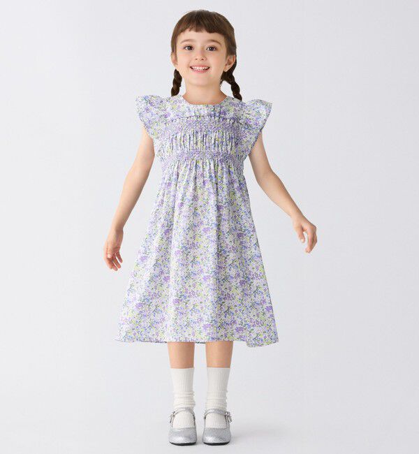 SHIPS Colors 「SHIPS Colors:90～140cm /〈洗濯機可能〉スモッキング フラワー ワンピース◇」|ワンピース|