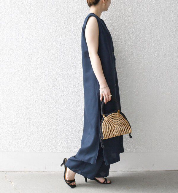 SHIPS any「SHIPS any:〈洗濯機可能〉リネンライク ジレ ワンピース &times; イージー パンツ セットアップ」|その他|