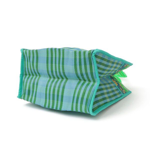 SHIPS for women「Arawali:メッシュ &times; ブロック プリント バッグ」|トートバッグ|