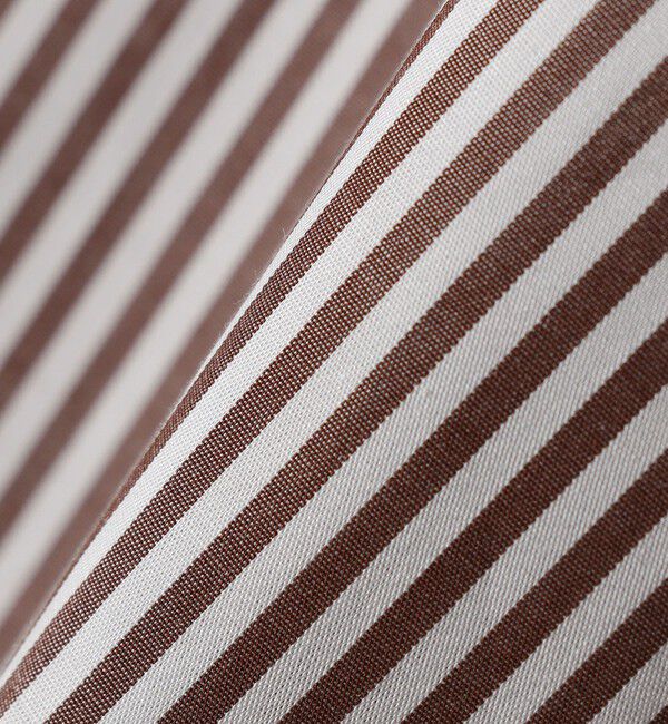 SHIPS for women「【WEB限定】〈手洗い可能〉ブロード ストライプ / 無地 切替 パッチワーク シャツ」|シャツ・ブラウス|