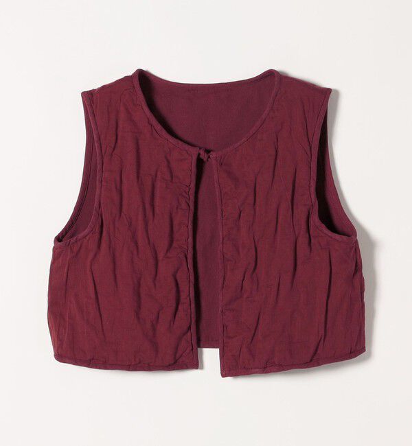 SHIPS any「bon_meur:〈手洗い可能〉ロープ編み コットン コンパクト フリンジ ベスト」|ベスト・ジレ|