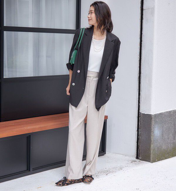 SHIPS for women「〈手洗い可能〉シアー シルク混 ジャケット」|テーラードジャケット|