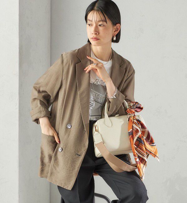 SHIPS for women「〈手洗い可能〉シアー シルク混 ジャケット」|テーラードジャケット|