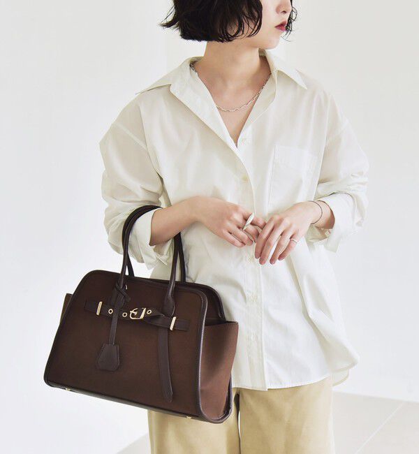 quaranciel「quaranciel:〈洗濯機可能〉REPREVE オープン カラー シャツ」|シャツ・ブラウス|